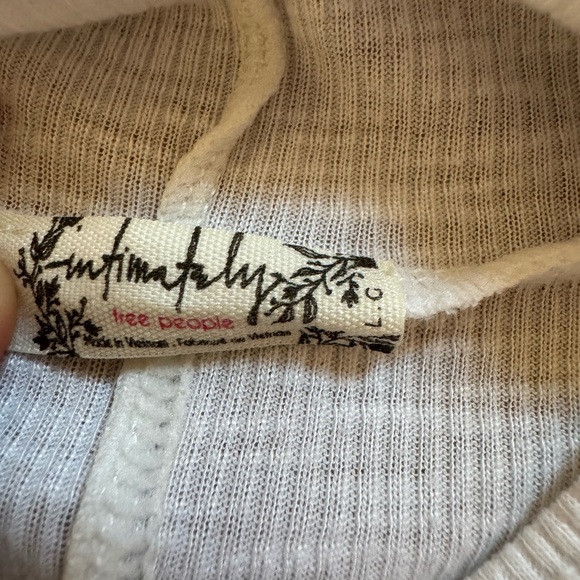 White Intimately Free by Free People Ribbed Tank w/ Turtleneck - Picture 2 of 2